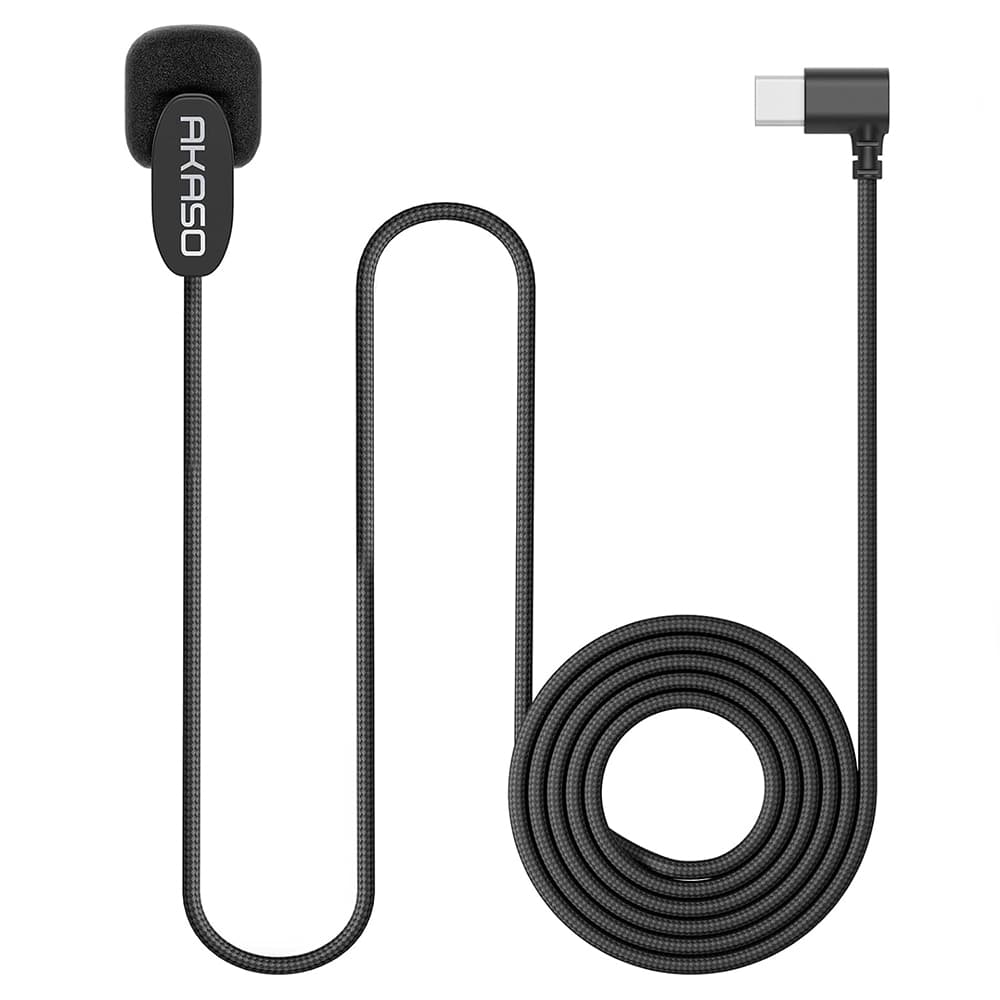 Micrófono Externo Akaso USB-C Cámara Acción Adaptador Micro USB Outlet