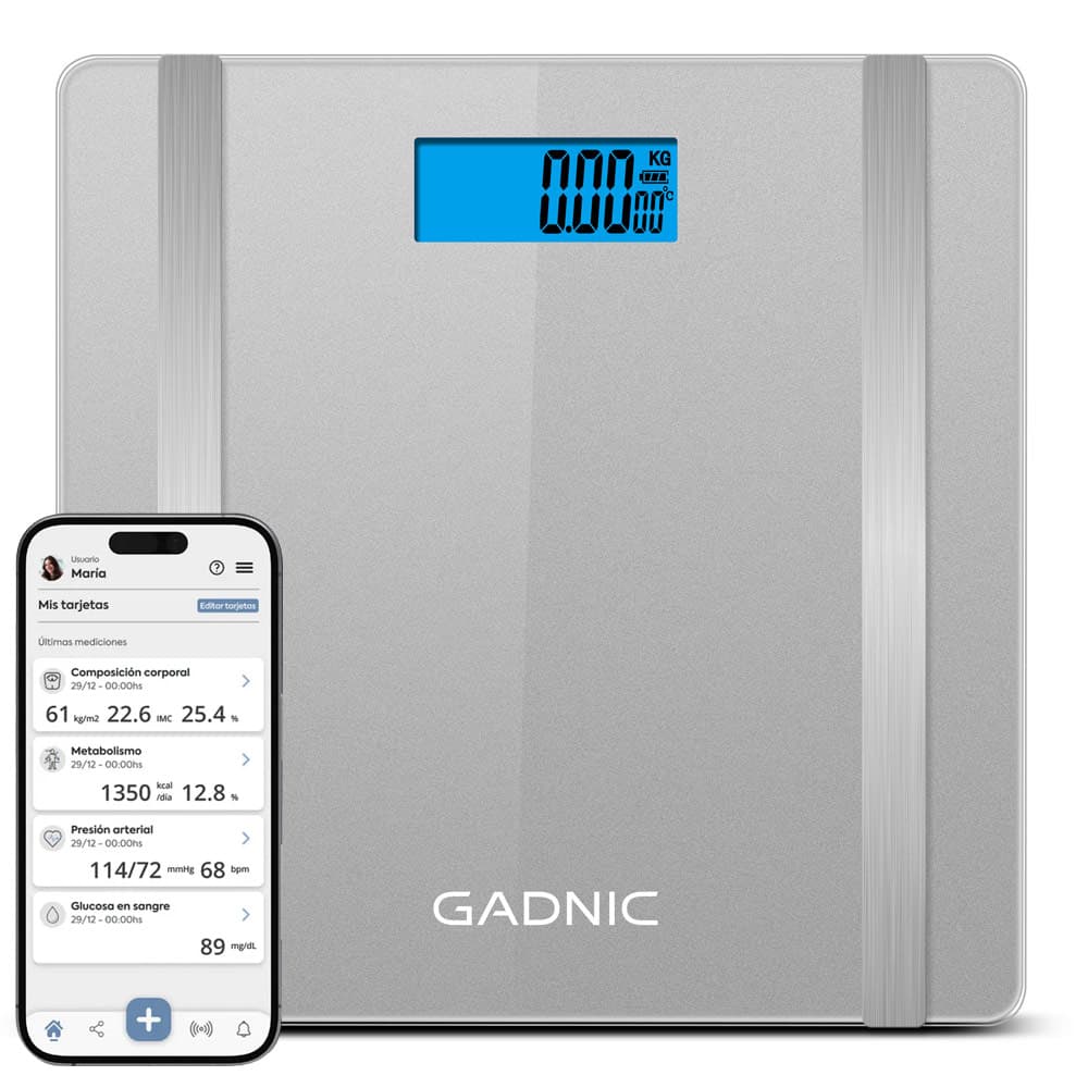 Balanza Digital Gadnic G07 Eléctrica 180KG Conexión Inalámbrica Outlet