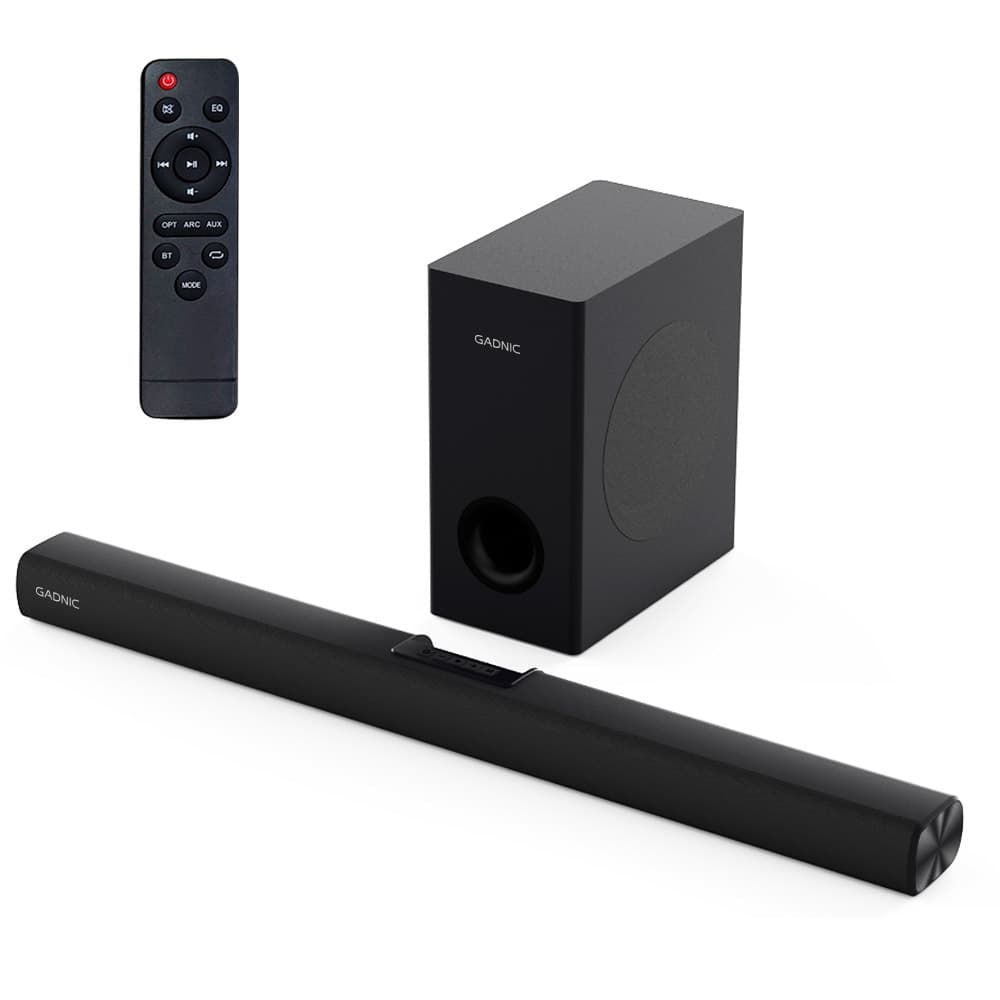 Barra de Sonido Gadnic Nova 120 21 Canales Subwoofer 65” Conexión Inalámbrica 120W  Outlet