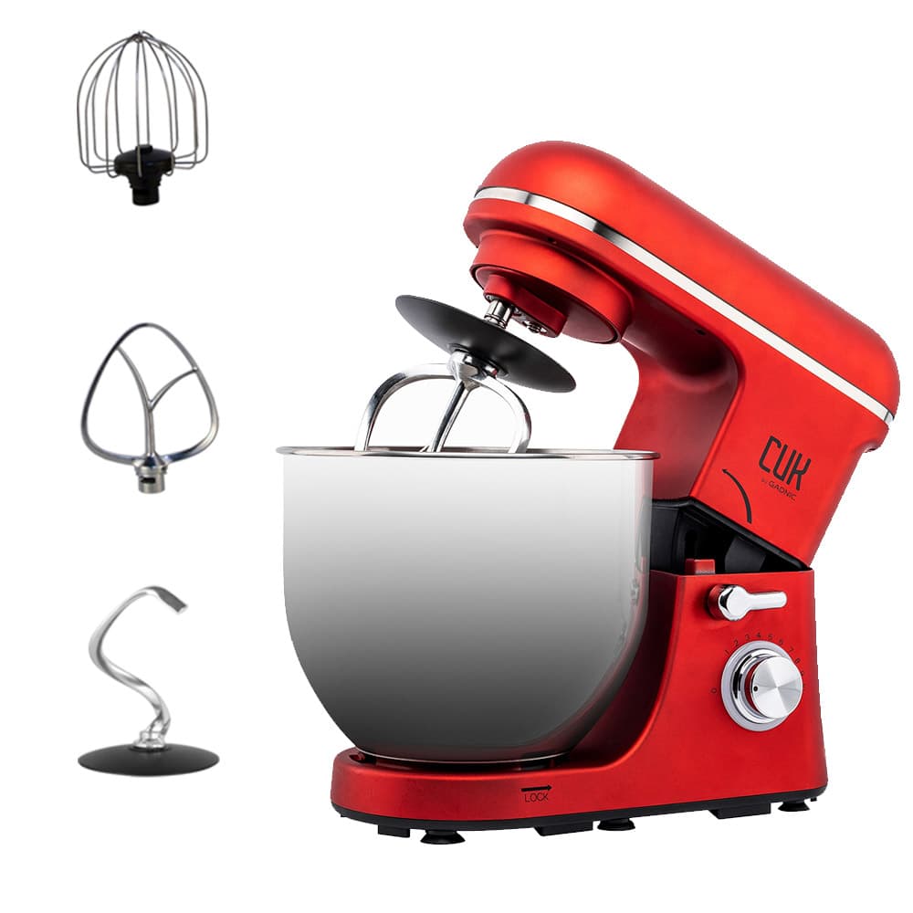 Batidora de Pie 1400w Gadnic 57L 10 Velocidades Con Accesorios  Usado