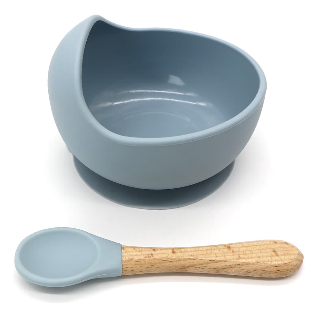 Bowl y Cuchara de Silicona Gadnic Alimentación para Bebes
