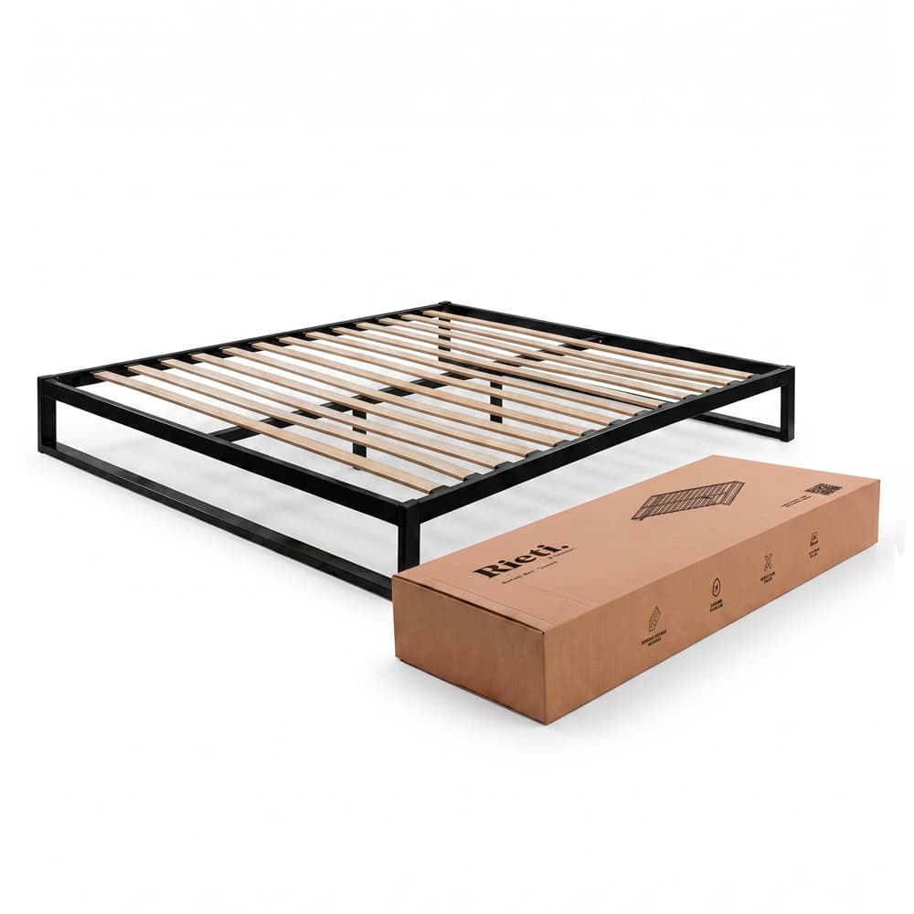 Base De Cama Desmontable Rieti by Gadnic 2 Plazas Estructura Metalica