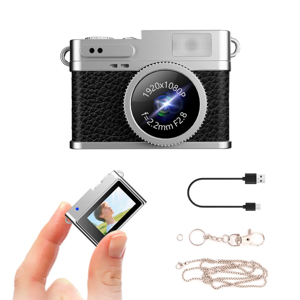 Mini Cámara Digital Llavero Gadnic 1080P Full HD Con Pantalla IPS Portátil  Memoria Expandible