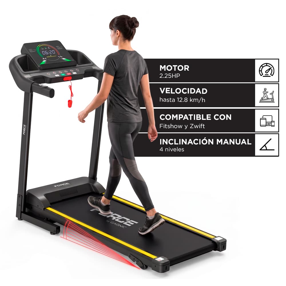 Cinta De Correr Force By Gadnic 128 Kmh Caminadora
