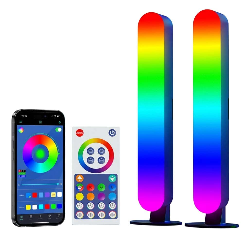 Barra Iluminación LED Sincronizado Gadnic 6W RGB IC Control App Inalámbrico