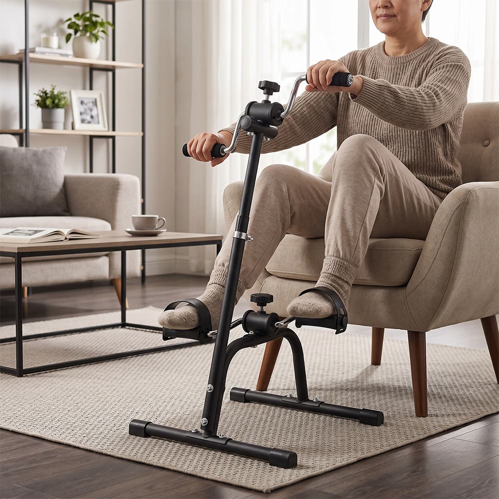 Bicicleta Fija Gadnic F-3050 Resistencia Ajustable Piernas y Brazos Rehabilitación y Cardio Outlet