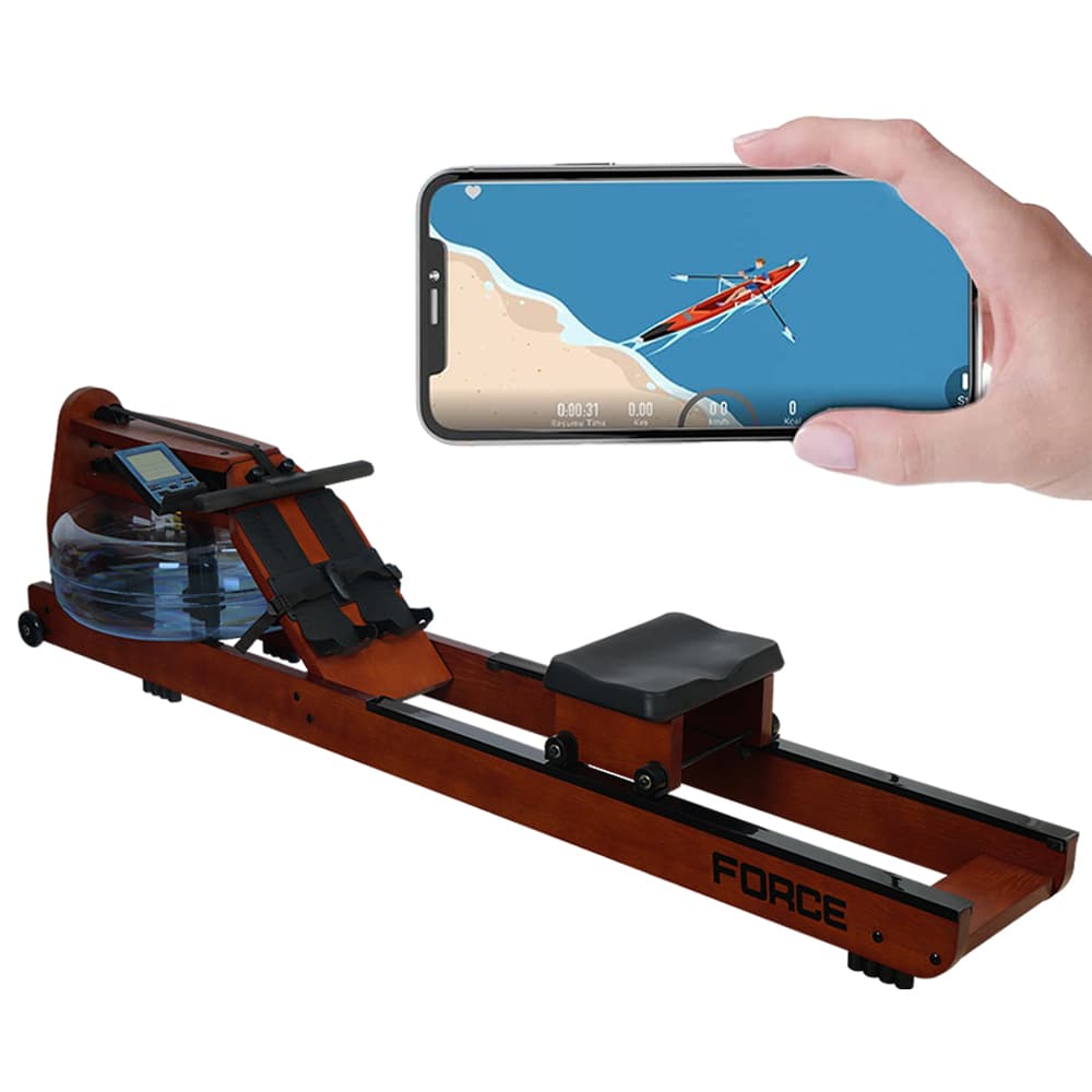 Maquina Simulador de Remo Gadnic Monitor Inteligente Bluetooth 28kg Silenciosa 
