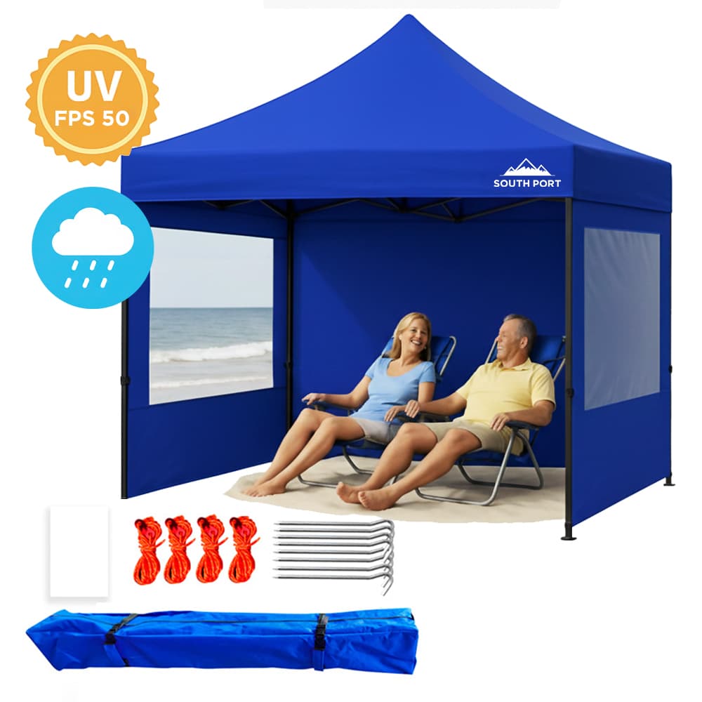 Gazebo Gadnic 3X3-M Plegable 3x3 Reforzado Paredes con Ventana Ideal Playa o Eventos Outlet