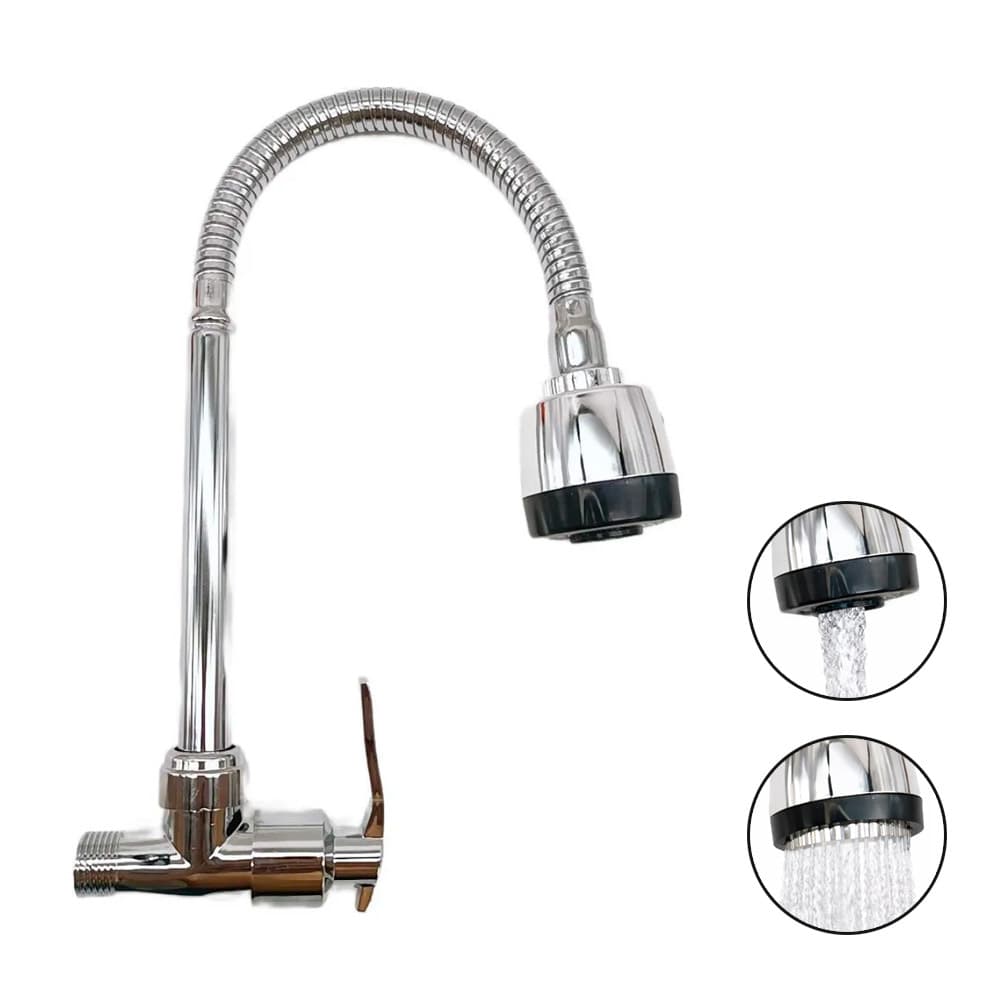 Grifería Monocomando Rieti By Gadnic Cocina Plástico Lluvia Chorro Flexible Outlet