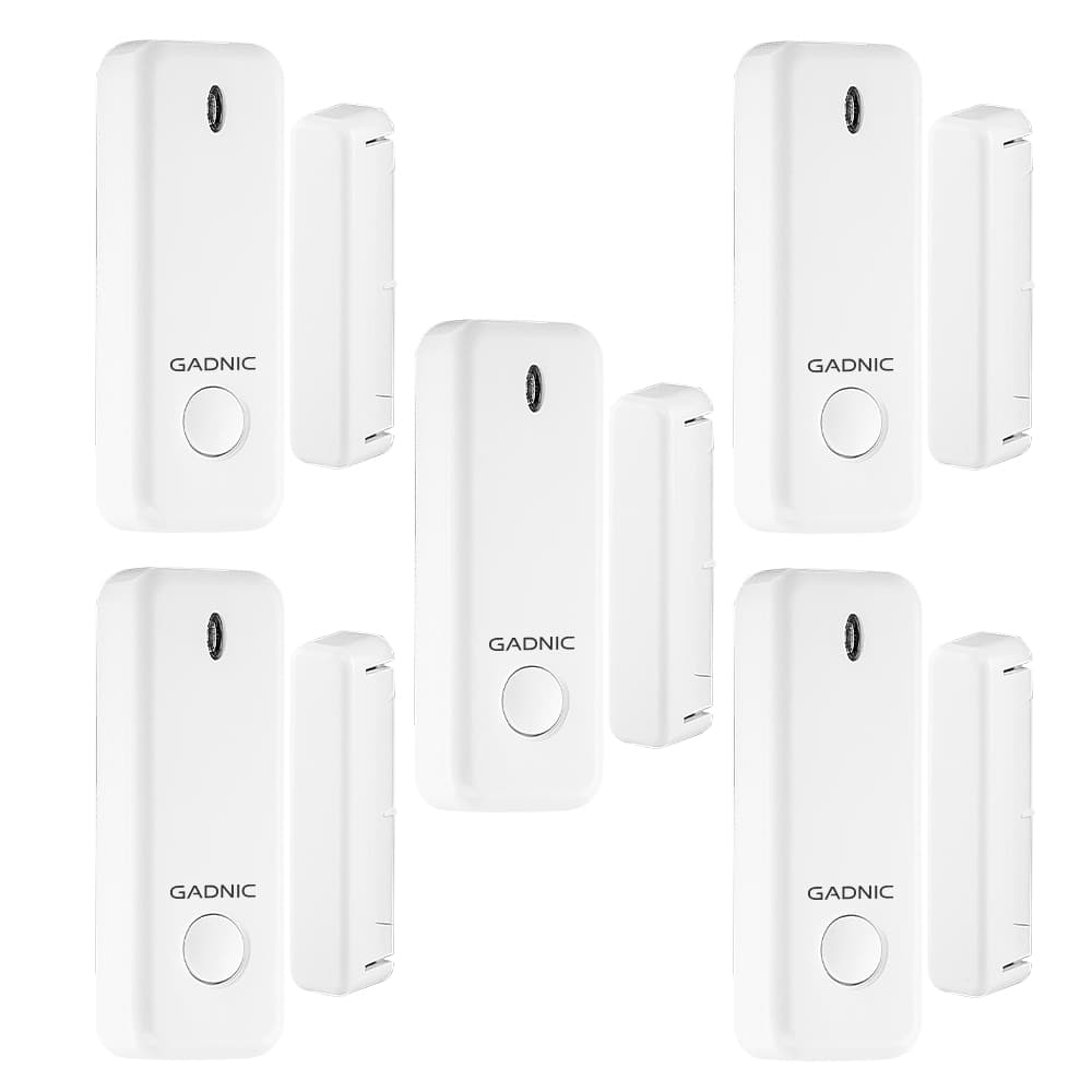 Kit x5 Sensores inalámbricos Gadnic WS1000 Puertas Ventanas