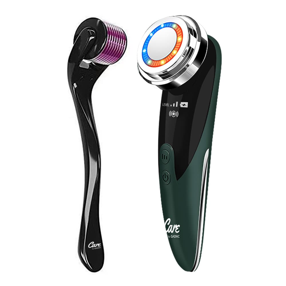 Kit Dermaroller  Cepillo Facial Masajeador LED - Rejuvenecedor