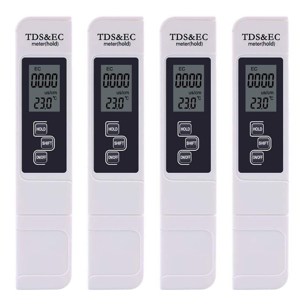 Kit x4 Medidor Digital Agua TDS Temperatura 