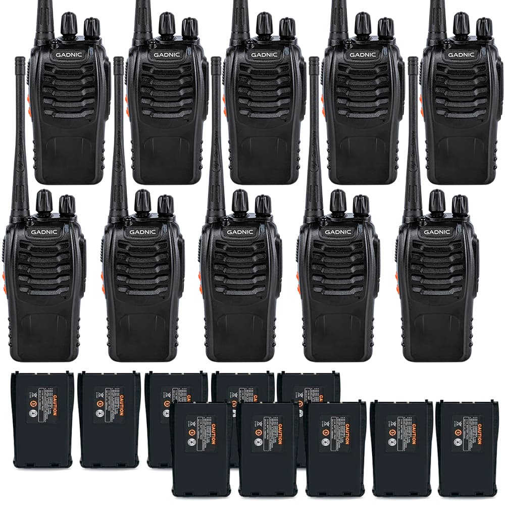 Kit x 10 Handy Gadnic WK99U 5w 16CH UHF Hasta 10km