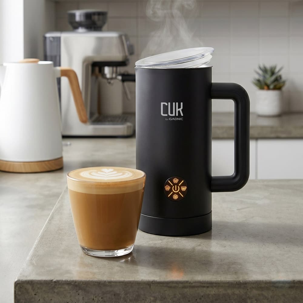 Espumador De Leche CUK By Gadnic 4 funciones 450 ML Espuma Cremosa 500W Acero Inoxidable Usado