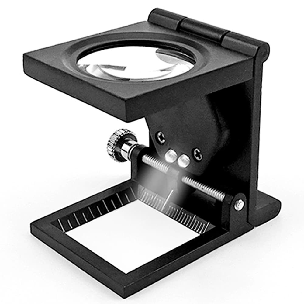Lupa Cuenta Hilos Luz Led Gadnic Maximus3 Tornillo Micrométrico Outlet