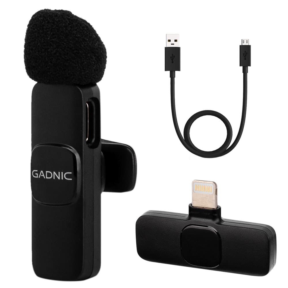 Micrófono De Solapa Inalámbrico GADNIC MICROMIC Condensador Para iPhone Usado