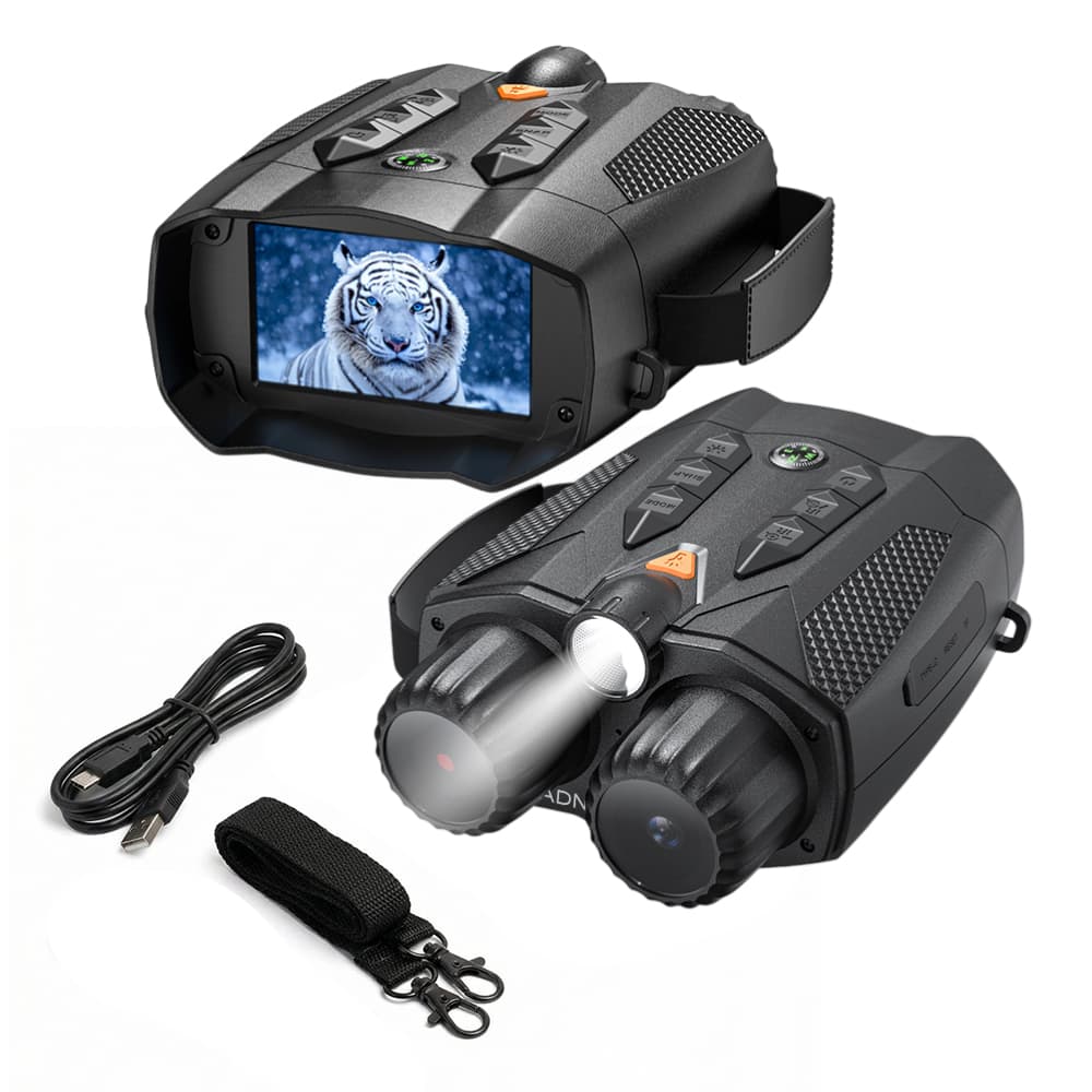 Binoculares Digitales Gadnic Visión Nocturna 800 m Pantalla IPS Resolución 4K