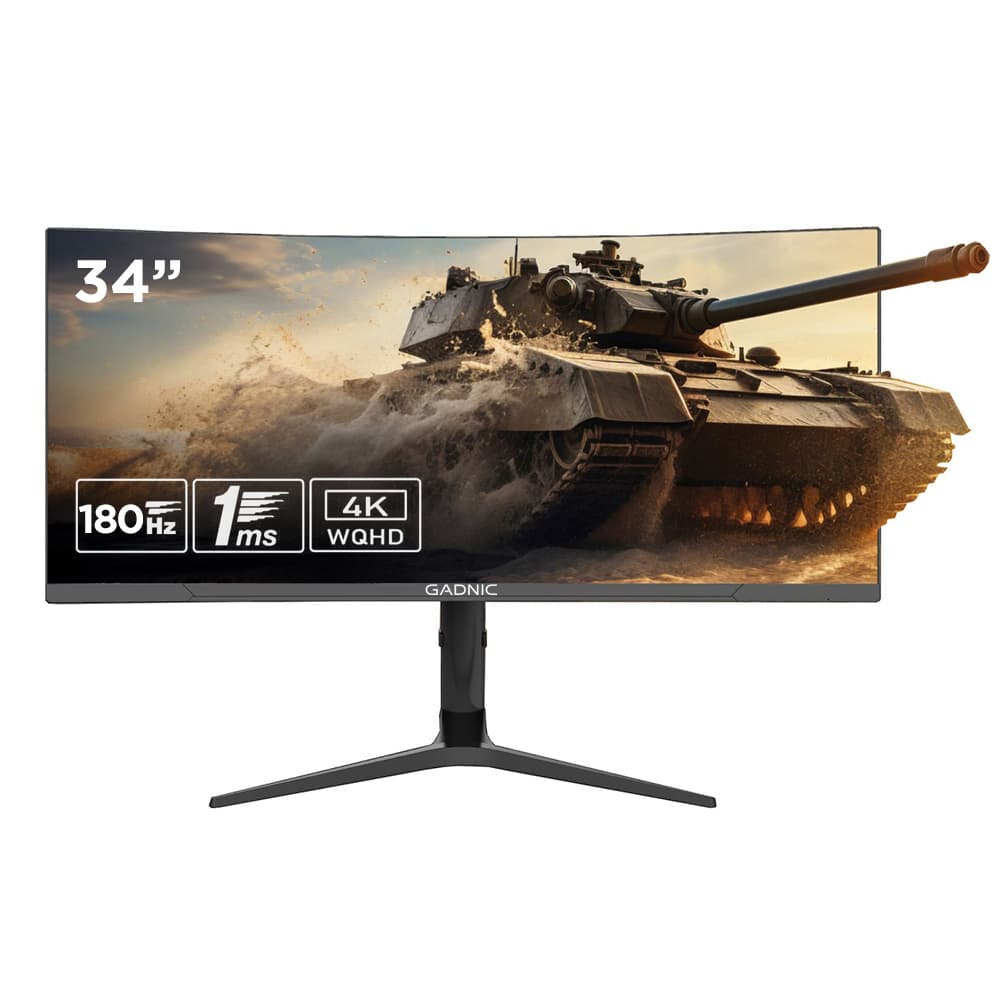 Monitor Gamer Curvo Gadnic X-Micro 34 180Hz QHD RGB Outlet