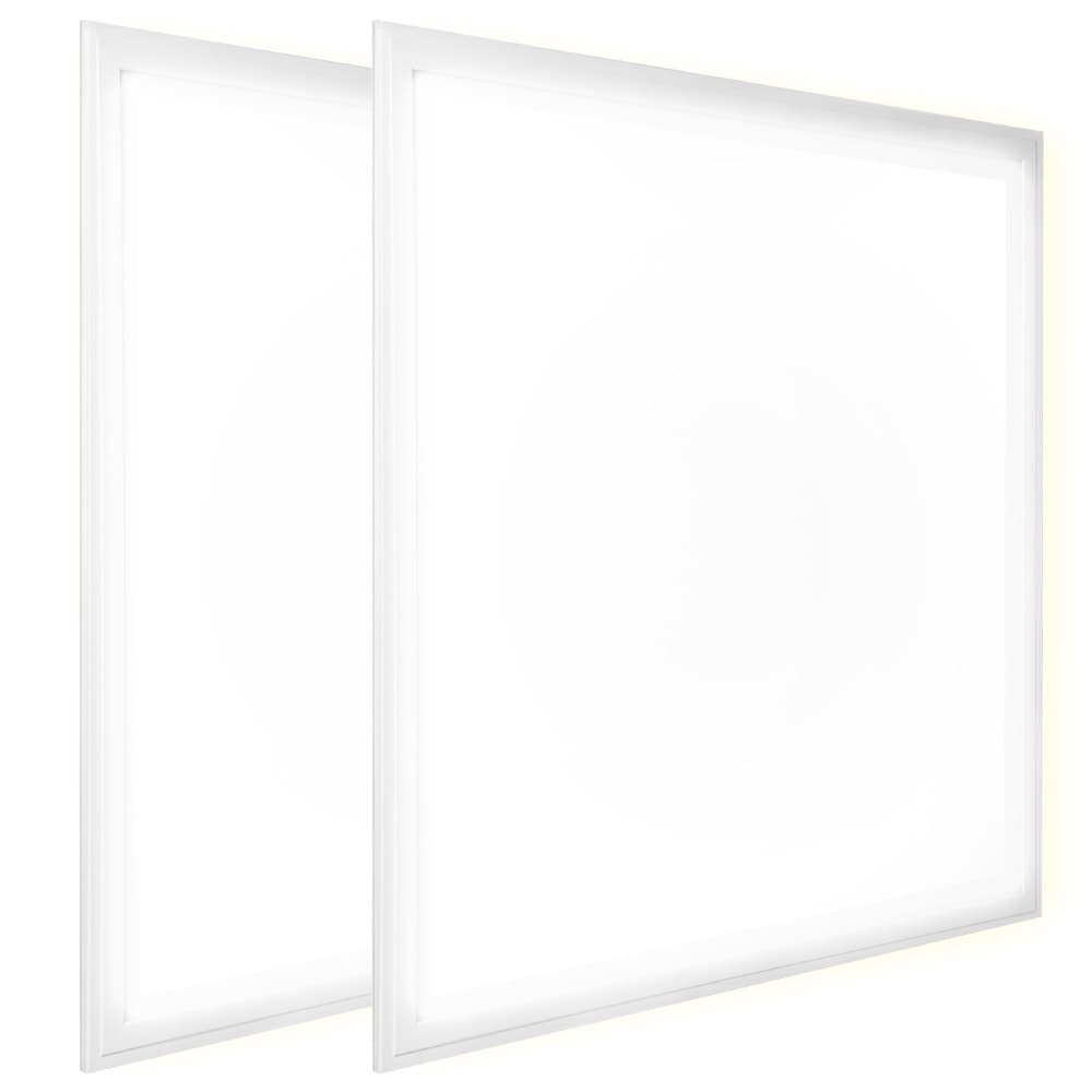 2x Plafon Empotrable Lampara techo Led Gadnic PNL48 Cuadrado 48W CalidoFrio 3000K6000K KIT Outlet