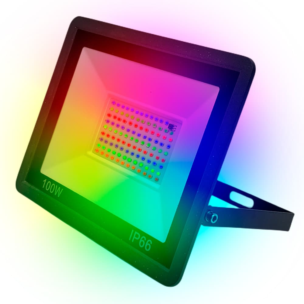 Reflector Led RGB Gadnic Para Exterior Alta Potencia 90w Outlet