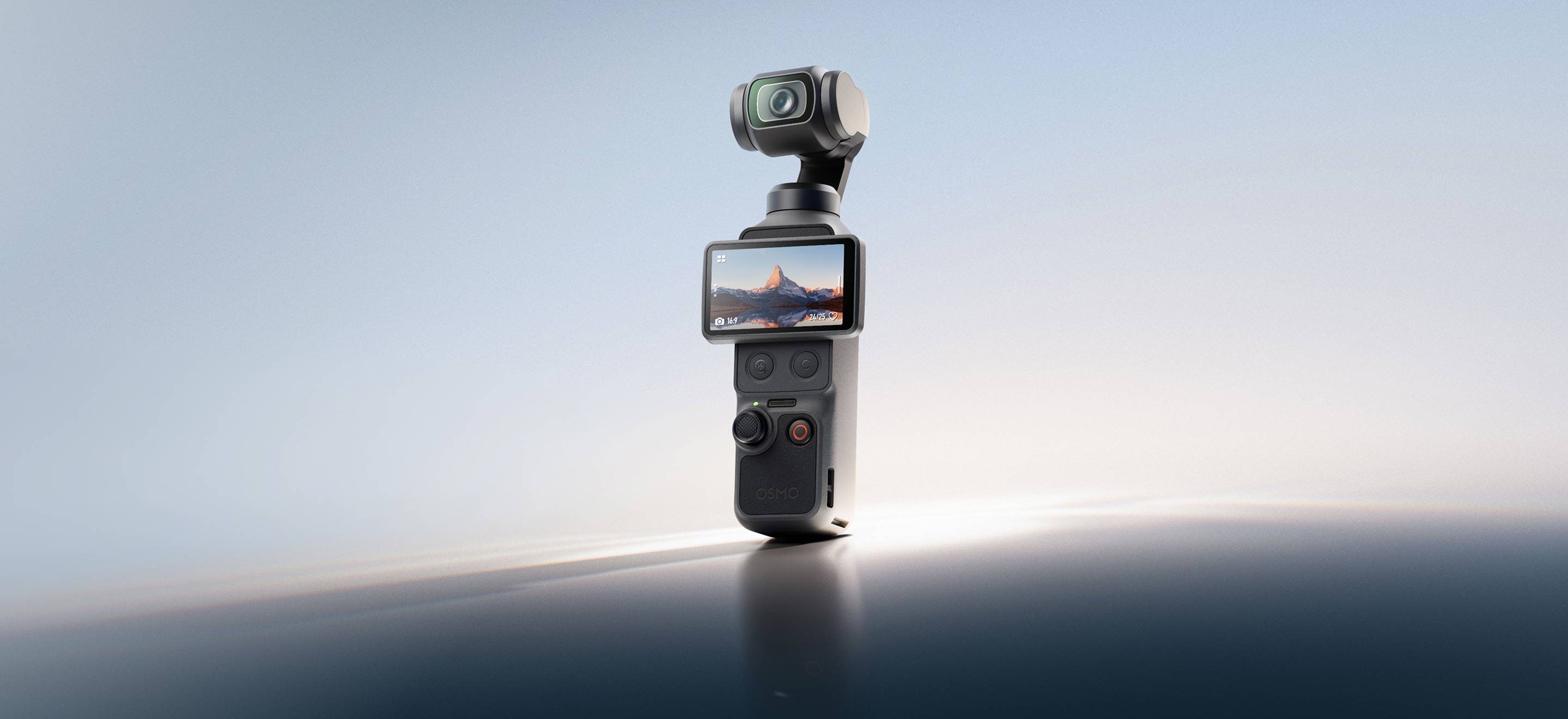 Cámara ultracompacta que incorpora un estabilizador motorizado (gimbal) de 3 ejes.