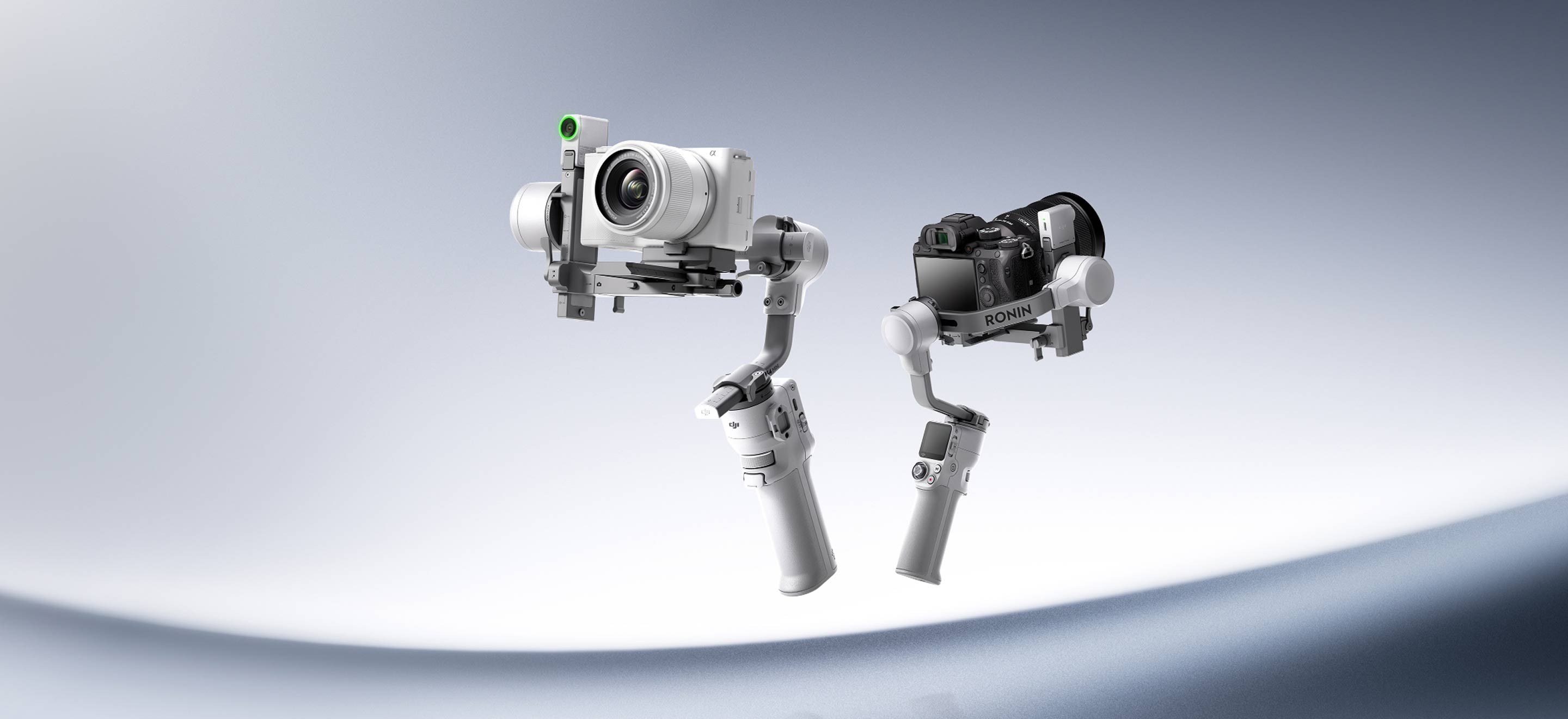 Estabilizador de cámara ultraligero diseñado para cámaras mirrorless y smartphones.