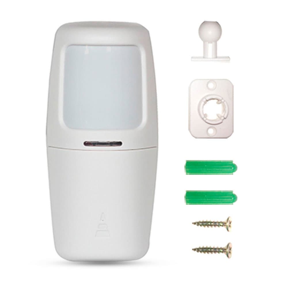 Sensor de Movimiento PIR Gadnic Alarmas Alcance 150 Metros Angulo 110 Frecuencia 433 MHz