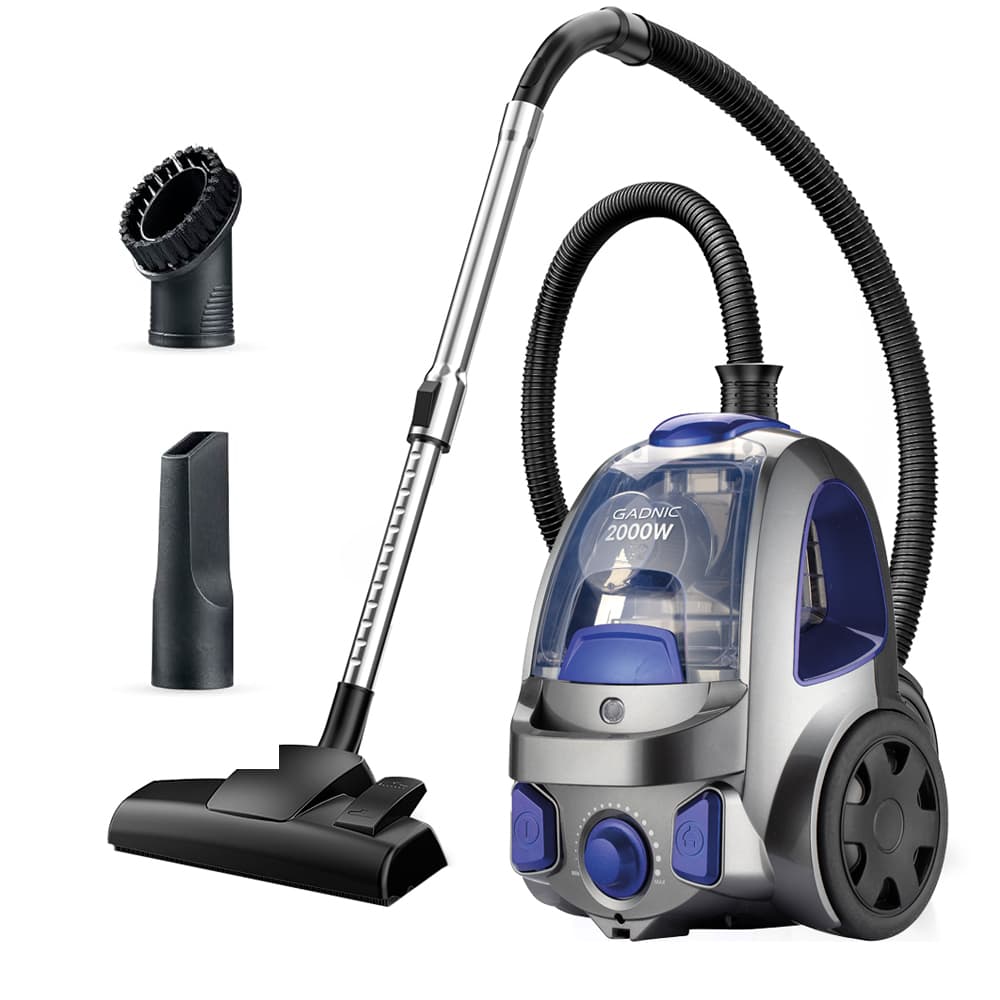 Aspiradora Ciclónica Gadnic 2000W Filtro Lavable Rebobinado Automático de Cable Outlet