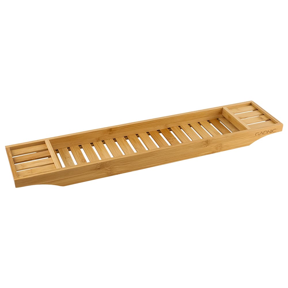 Bandeja De Bañera Gadnic Organizador De Bambu Rejilla Cruzada Montada 70 x 15 x 45 cm Accesorio Para Baño