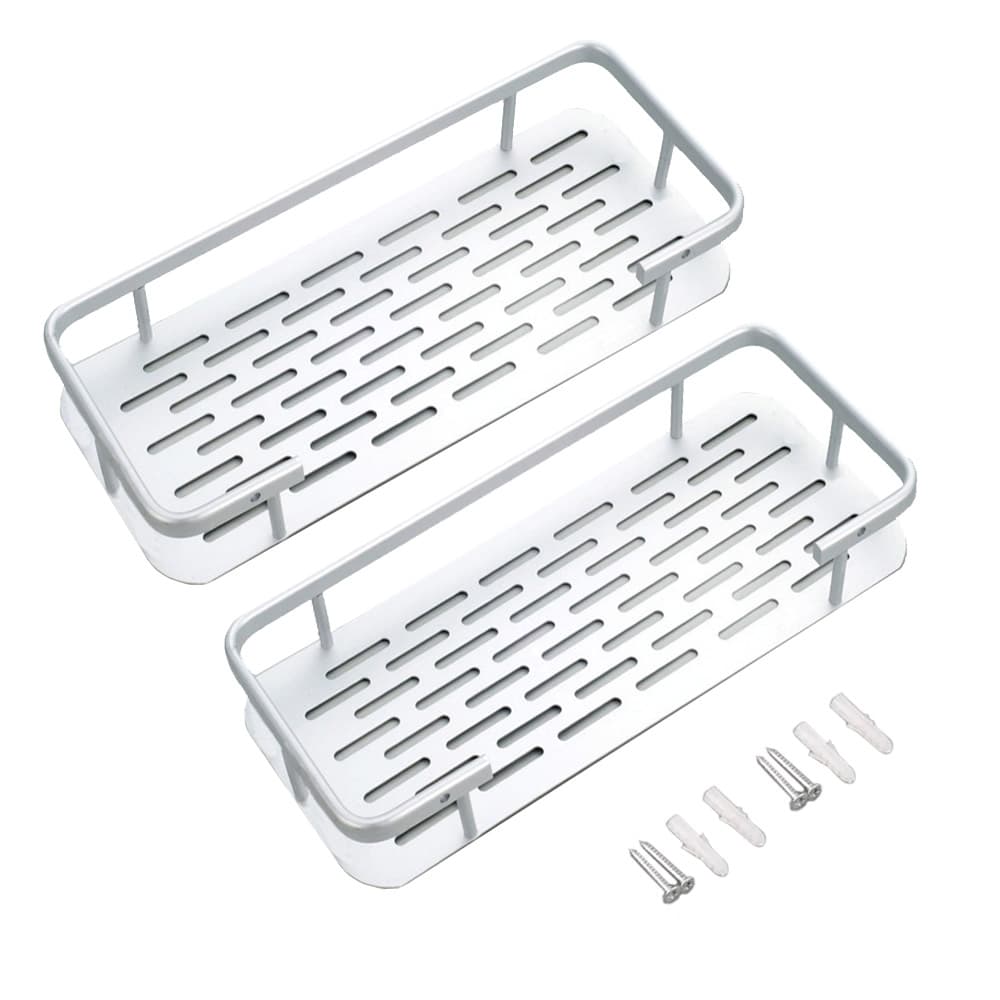 Set x2 Estantes de Baño Rectangular Gadnic Apto Ducha
