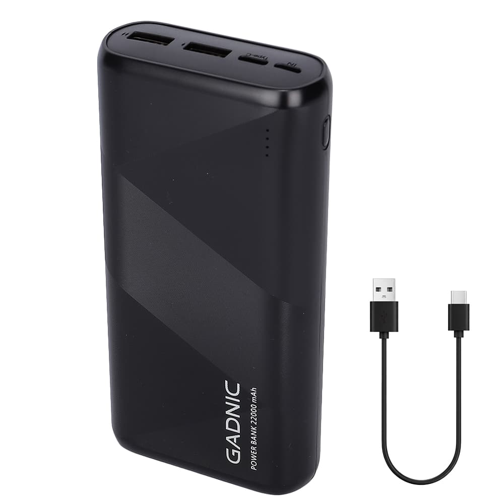 Cargador Portátil Gadnic Energy Power 22000 mAh 2 USB Carga Rápida Outlet