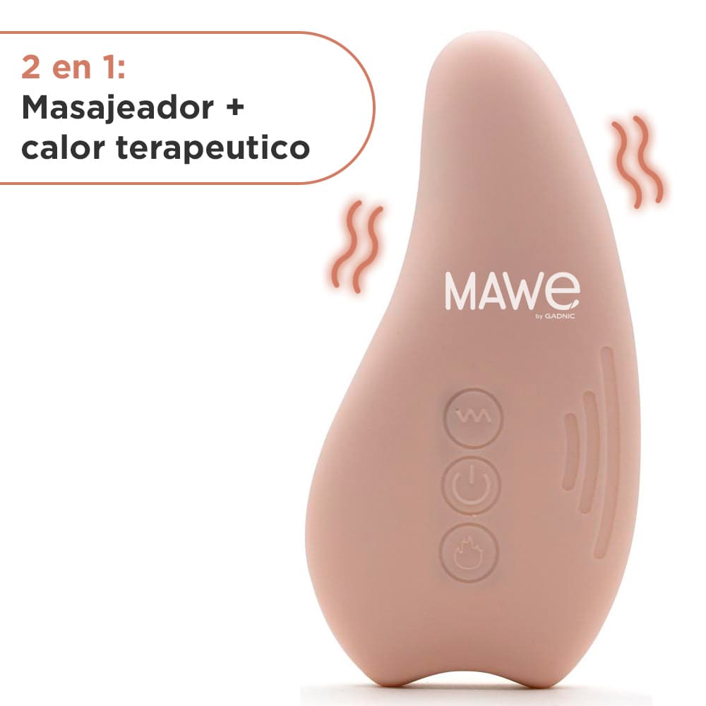 Masajeador Lactancia MAWE By GADNIC 2 en 1 Calor Recargable