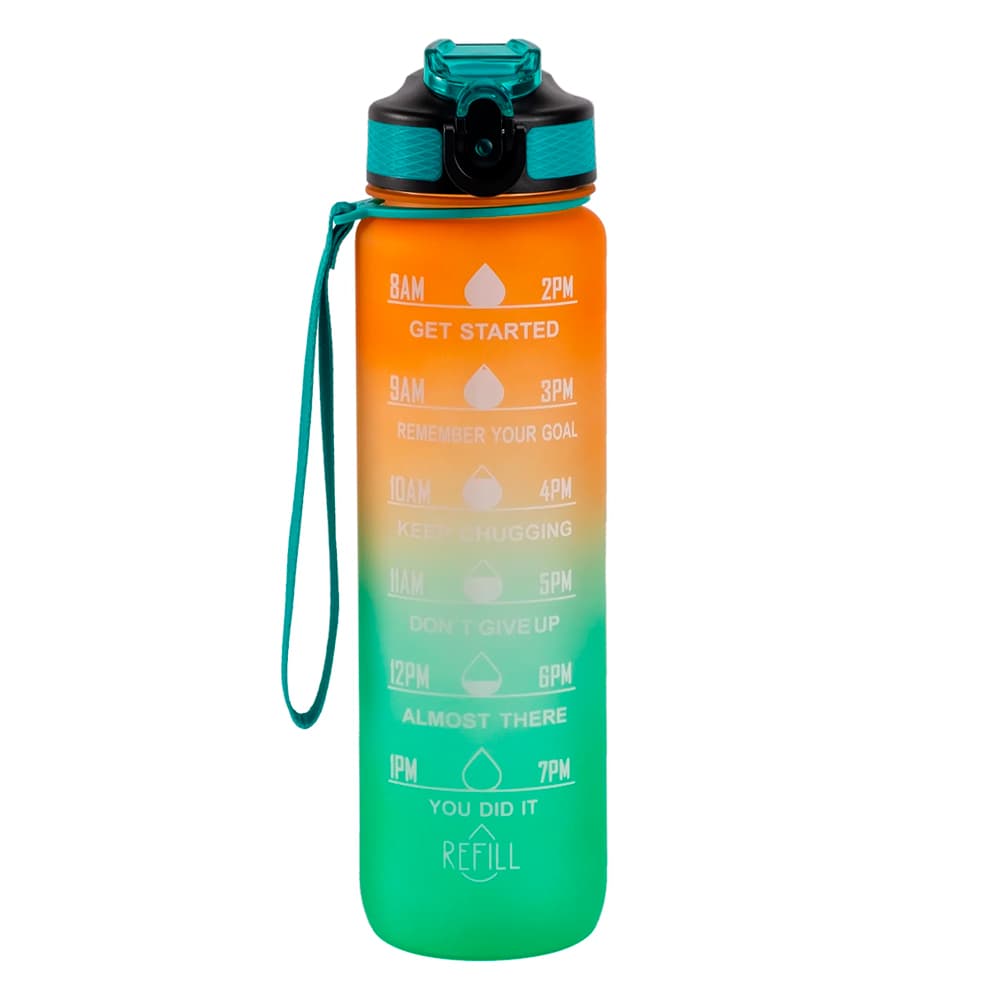 Botella Deportiva Motivacional Gadnic 1L con Pico Sorbete Outlet
