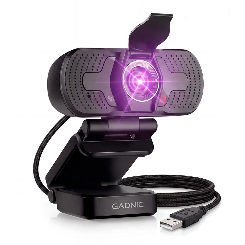 Camara Web Gadnic Webcam Full HD 1080P con Micrófono 30 FPS Usado