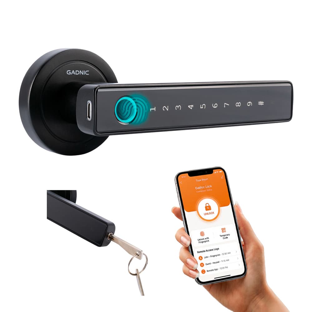 Cerradura Biometrica Gadnic Inteligente Con Bluetooth Outlet