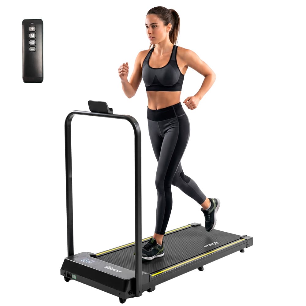 Cinta Caminadora Force By Gadnic Treadmill Ultraplana Motor Brushless 1-6 kmh Display LED Hogar