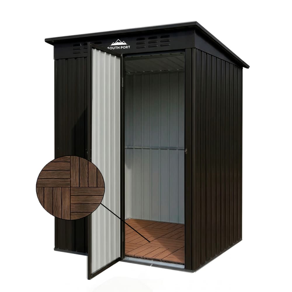 Cobertizo Exterior South Port By Gadnic Acero Galvanizado Caseta Depósito Jardín Obrador 187x151x91cm