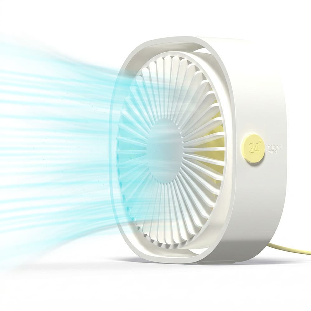 Mini Ventilador Gadnic De Escritorio Silencioso Usb 3 Velocidades Angulo Ajustable