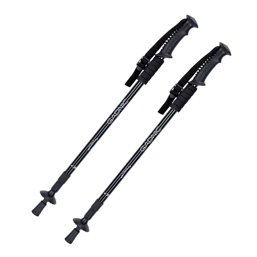 Bastones Gadnic Para Trekking Senderismo Antishock De Aluminio Regulables Con Punta De Acero Y Agarre Antideslizante