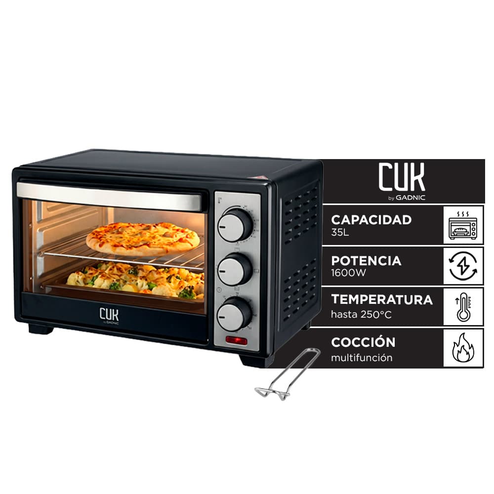 Horno Eléctrico Cuk by Gadnic 25L 1600W Multifunción
