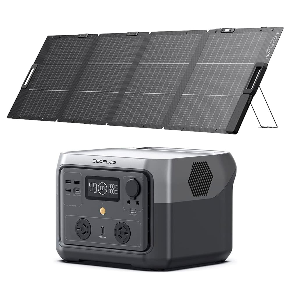 Kit Estación de Energía Ecoflow River 2 Max 500W Y Panel Solar 220W