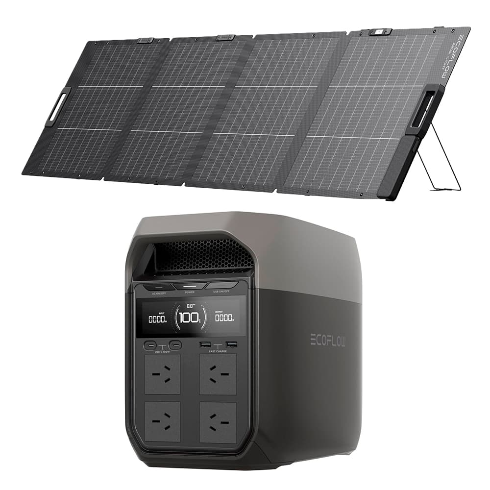 Kit Estación de Energía EcoFlow Delta 3 1800W Y Panel Solar 220W