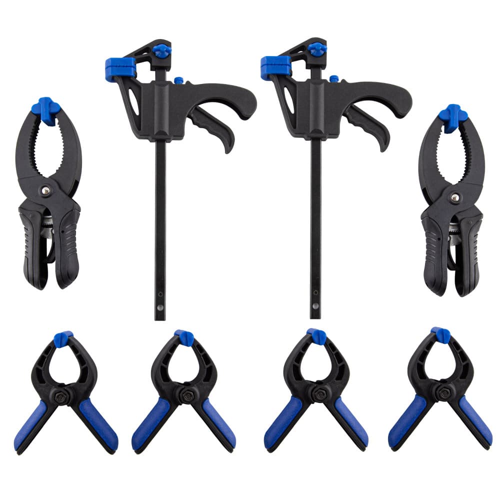 Juego De 8 Prensas Gadnic K8000 Carpinteria Kit Alta Calidad