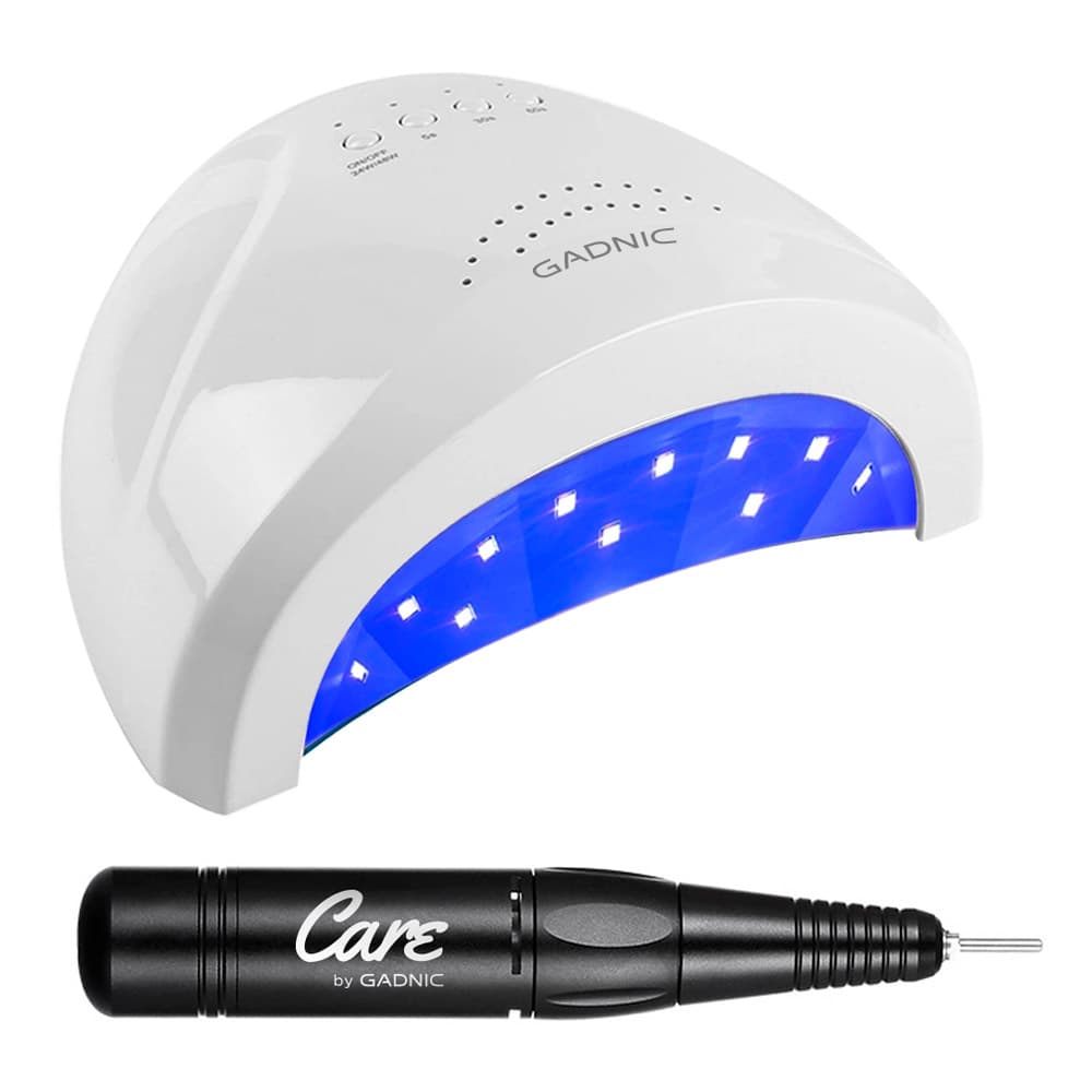 Kit Para Uñas Gadnic Torno T105 Cabina UV LED 22W Profesional