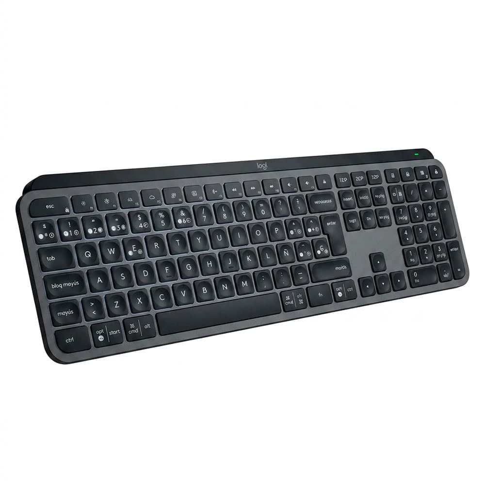 Teclado Bluetooth Logitech MX Keys S Escritura Precisa Retroiluminado Multidispositivo Diseño Ergonómico