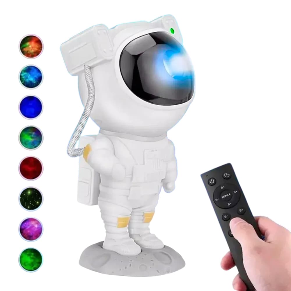 Proyector Astronauta Galaxia Gadnic Lámpara 7 Colores LED 5W Usado