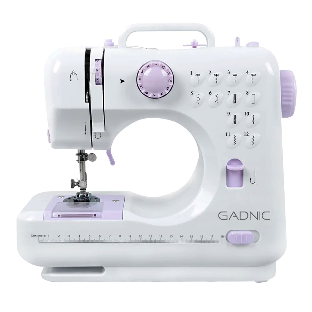 Máquina de Coser Gadnic SW3000 12 Puntadas Pie Falso Overlock Portátil 2 Velocidades Luz Led Y Pedal Usado