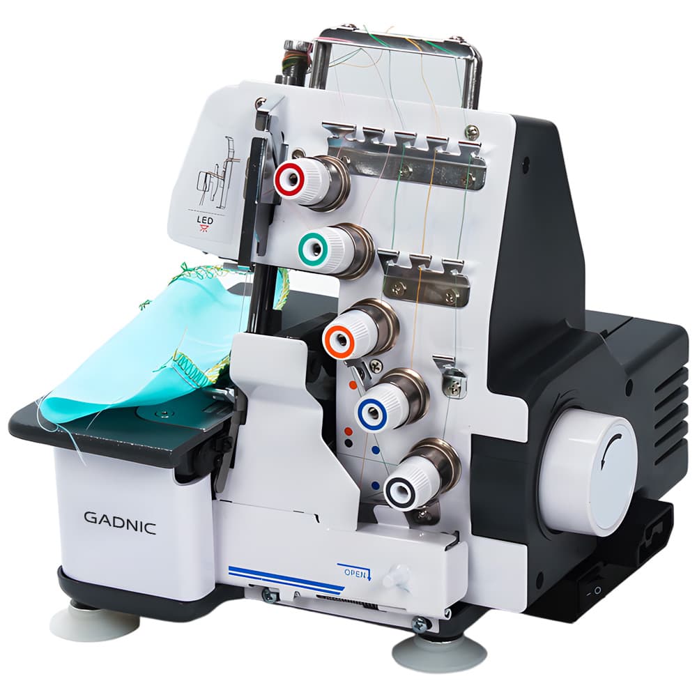 Maquina de Coser Overlock Gadnic SW9900 Semi Industrial 5 Hilos Luz Led c Pedal Outlet