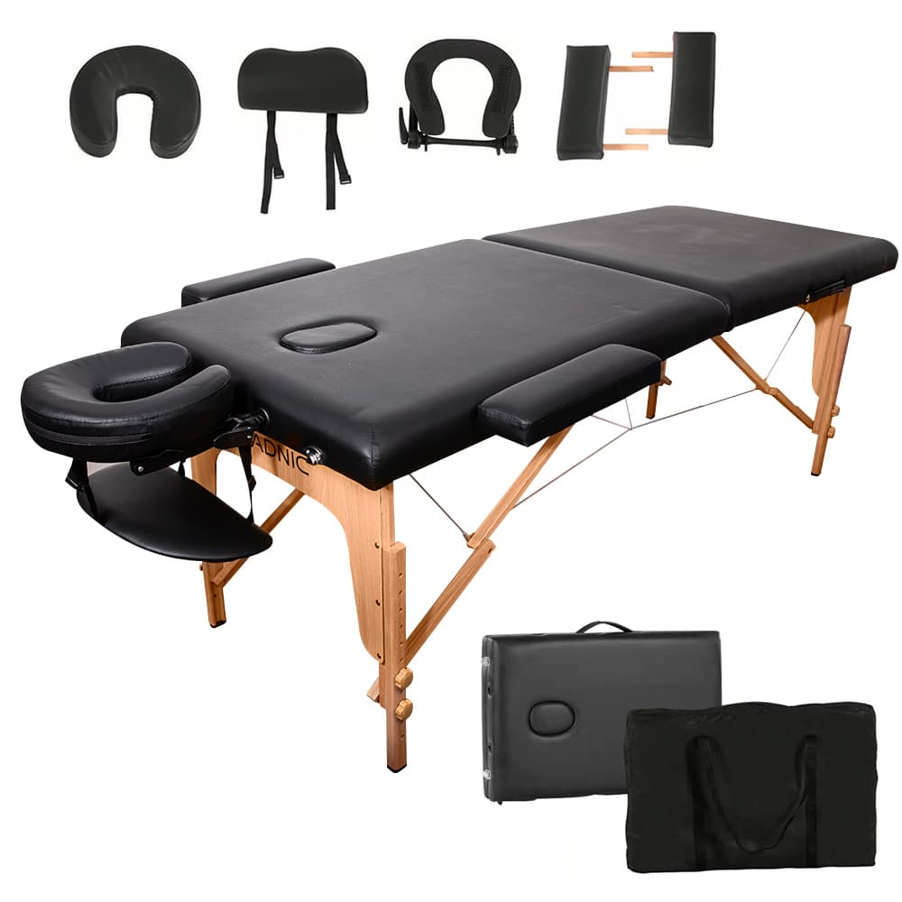 Camilla Para Masajes Gadnic Profesional Hasta 225kg 185x70cm Plegable Altura Y Reposacabezas Regulable