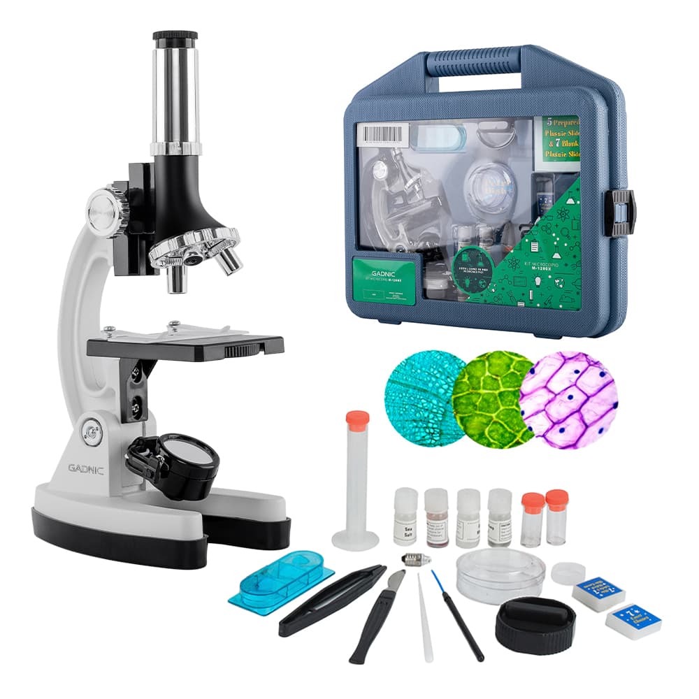 Microscopio Gadnic 1200X Para Niños Kit 18 Piezas Usado